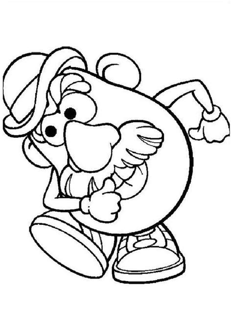 These free summer coloring pages are pdf files. Mr Potato Head Coloring Page - Coloring Home