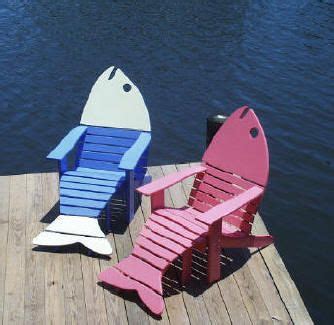 It has a deep, angled seat and wide arms, the perfect place to rest your elbows and hold a tall glass of lemonade, a plate of food or a book. Adirondack Fish Chair | Fishing decor, Outdoor chairs ...