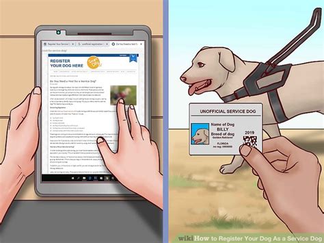 Order service dog & esa accessories, online evaluation for medical letter for they are a working service dog. 3 Ways to Register Your Dog As a Service Dog - wikiHow