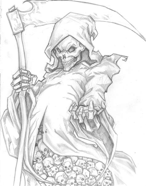 Reaper drawing overwatch easy grim in pencil gallery american books tattoo anime axe. Grim Reaper by ChrisOzFulton on DeviantArt