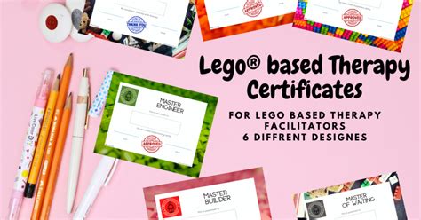Maybe you would like to learn more about one of these? Lego® based Therapy Six Certificates Templates