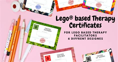 Thousands of templates, 140m+ photos, premium images, 32k+ videos. Lego® based Therapy Six Certificates Templates