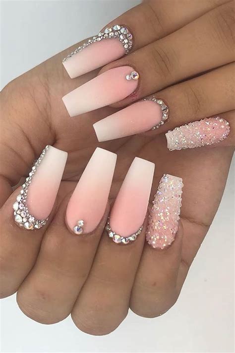 Acrylic is a protective coating that can be applied even to broken and torn nails. 63 Nail Designs and Ideas for Coffin Acrylic Nails | StayGlam