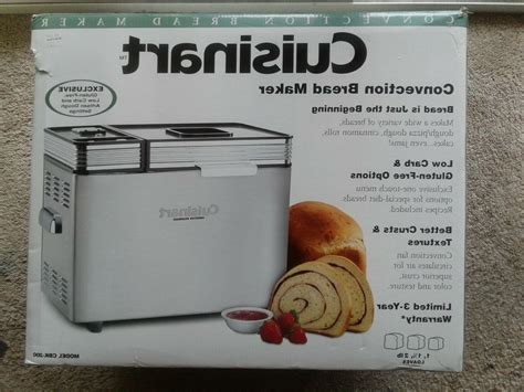 Convection bread maker manuals, presented on guidessimo.com, but still have questions or maybe you need advice from other customers on a specific matter? Cuisinart CBK-200 Convection Bread Maker 2LB- NEW