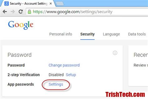 Tap passwords in the next menu. How to Revoke the Generated App Passwords in Google Account