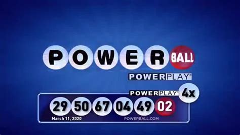 The powerball plus results follow straight after. Powerball winning numbers for March 11th, 2020 - WXXV 25