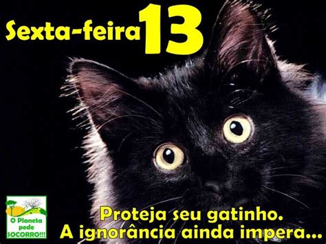 Arrepio e calafrio sinistro dia em abril traições e torturas iria começar a tradição. A favor dos gatos e outros animais: Hoje é sexta-feira 13...