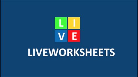 Live worksheets are interactive worksheets that save paper, ink, and time, and are fun to complete. Uso de herramientas: Liveworksheets - YouTube