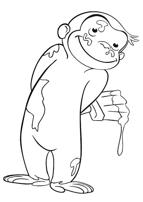 These curious george coloring free printables are entertaining and interactive and will keep your kid occupied for prolonged periods of time. print coloring image - MomJunction | Curious george ...