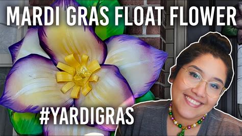 Rene pierre instructing how to prep paper flower decor to be constructed My Attempt at Making Float Flowers for Mardi Gras! # ...