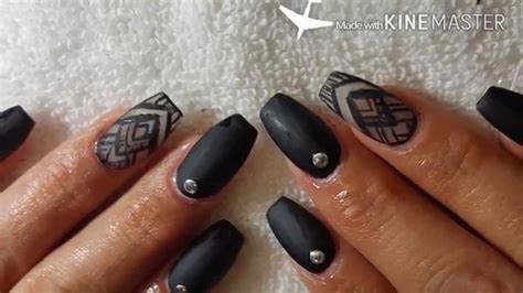 Uñas acrilicas con efecto baby boomer o hombre en negro con 3d tutorial: Uñas Acrilicas Negras / TUTORIAL: Uñas Negras Traslúcidas ...