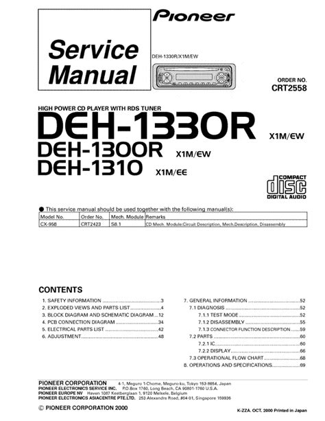 — never wire the speaker negative cable directly. Wiring Diagram Pioneer Deh 34 - Wiring Diagram Schemas