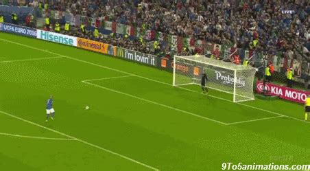 When she got up there, luca took off his socks, and on his left foot he was missing three toes. penalty kick simone zaza gif | WiffleGif