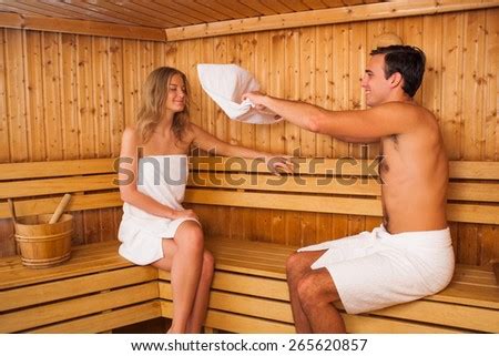 Teen with mature couple at home. Beautiful Young Females Relaxing Wooden Spa Stock Photo ...