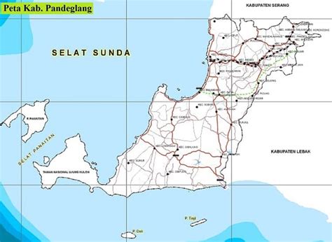 Kabupaten tangerang dalam angka 2021. Peta Kabupaten Pandeglang, Provinsi Banten Gambar Terbaru