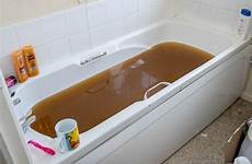 bathtub ceiling poo human poop bpm fills sewage horrified faeces seep ladbible cliff nottingham chelsea womans seeping wet