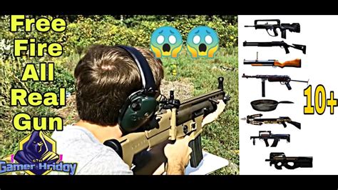 We encourage you to try it and leave us a comment or rate it on our website. Free Fire All Real guns 😱😱 - YouTube