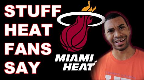 Breaking news headlines about miami heat, linking to 1,000s of sources around the world, on newsnow: Stuff Miami Heat Fans Say - YouTube