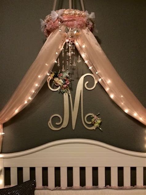 Fancy nancy custom princess crown canopy for girls bed with. Nursery Canopy-Crib Canopy-Crown Baby Canopy-Baby Crib ...
