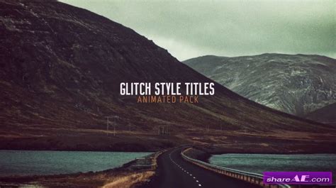 Download over 1562 free after effects templates! VIDEOHIVE 9 Modern Glitch Titles - AFTER EFFECTS TEMPLATE ...