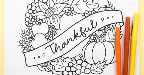 Even something as easy as guessing the beginning letter of long words can assist your child improve his phonics abilities. Free Printable Thanksgiving Coloring Page - Hey, Let's ...