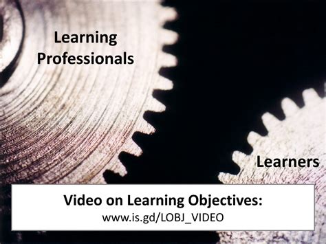 Video on Learning Objectives » Work-Learning Research | Learning objectives, Video, Learning