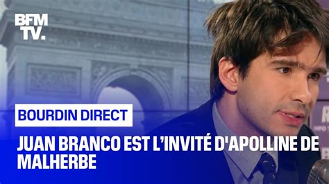 Dans un long message publié sur facebook. Juan Branco face à Apolline de Malherbe en direct - YouTube