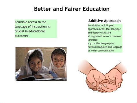 L1 techniques allow teachers to use richer and more authenic texts, which means more comprehensible input and faster acquisition. Advantages of mother tongue-based multilingual education ...