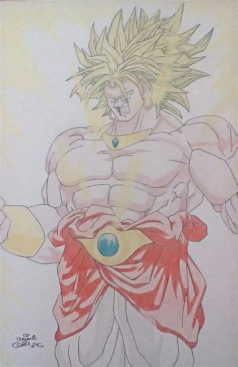 And restored peace to the planet. Broly, Dragon Ball Z Drawing by Rebecca Thomas