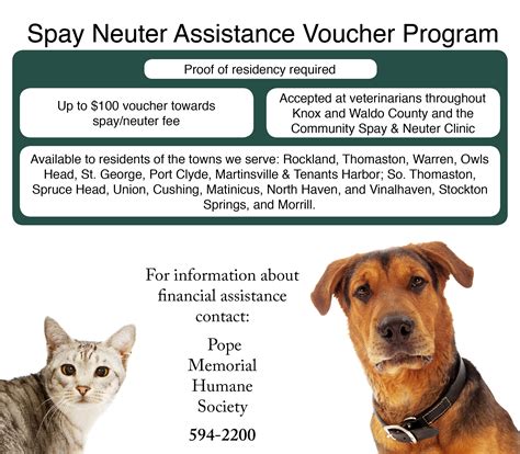 Mass animal fund's spay/neuter voucher program is dedicated to helping local animals in need. Spay Neuter Assistance Voucher Program | Humane Society of ...