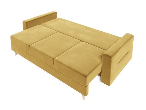 Mirjan24 schlafsofa enduro xi mit bettkasten, 3 sitzer sofa, couch mit schlaffunktion und bettfunktion, bettsofa polstersofa, lounge sofa wohnlandschaft (kronos 02) 4,8 von 5 sternen. Sofa 3-Sitzer BELMIRA mit Schlaffunktion Gelb | Sofas ...