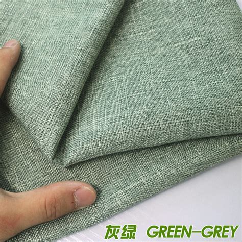 This regular fabric is perfect for curtains type: Green grey Compound lining Linen Fabric Sofa Cushion ...