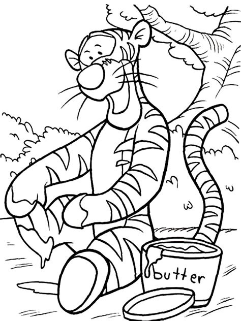 A grrrreat tigger disney christmas coloring page. Tigger Coloring Pages - Best Coloring Pages For Kids