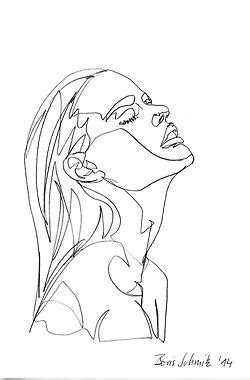 Search, discover and share your favorite lineart gifs. Female profile line drawing … | Line art drawings, Line ...
