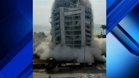 A condo building along the beachfront in surfside, fla., partially collapsed. Miami Beach building collapse now subject of criminal ...