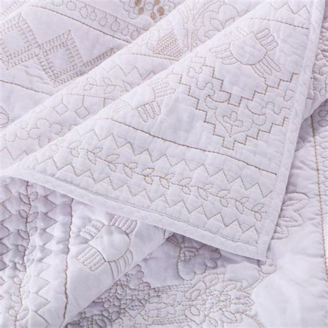I am going a bit darker gray on the walls. Milano White 3-Piece Quilt Set | Bedding inspiration ...