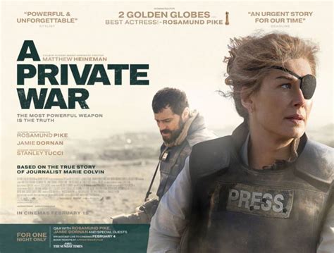It was awarded the academy award for best documentary feature in 2010. New Trailer & Poster For 'A Private War' With Rosamund ...
