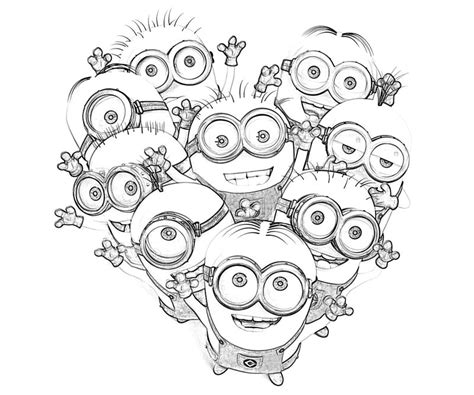 Despicable me vector coloring pages. #8 Despicable Me 2 Coloring Page