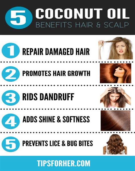 Water helps to keep the whole body using coconut oil for hair frequently will enhance the general health of the hair, and help to avoid tangles. 5 Hair Benefits Using Coconut Oil
