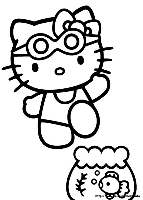 Coloring pages of santa claus and hello kittyb9d9. Hello kitty coloring pages | Crafts and Worksheets for ...