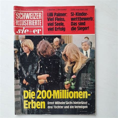 The magazine is published weekly in german. Schweizer Illustrierte / sie + er 1977 | Kaufen auf Ricardo