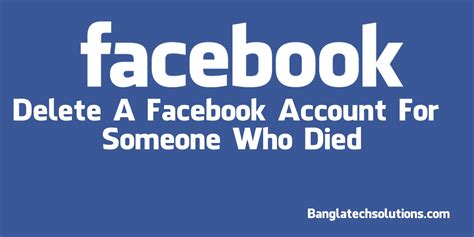 Deleting your facebook account might appear to be simple, but thanks to several safeguards you have to do quite a bit more than hit the delete button the deletion process is actually very easy, but it needs to be very thorough and it'll take 14 days to be official. How to Delete a Facebook Account for Someone Who Died ...