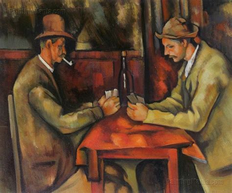 The card players paul cézanne. The Card Players (Louvre) - Paul Cezanne hand-painted oil painting reproduction,Men playing ...