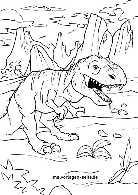 Tyrannosaurus rex ausmalbilder ultra coloring pages. Malvorlage Tyrannosaurus Rex | Dinosaurier - Kostenlose ...