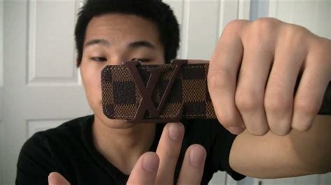 The t's are almost touching each other or are so close that it looks like it. 5 Steps to Spot Fakes: Louis Vuitton Belt - YouTube
