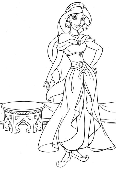 Are the kids home for longer than expected? Princess Jasmine Coloring Pages For Kids | Disney princess ...