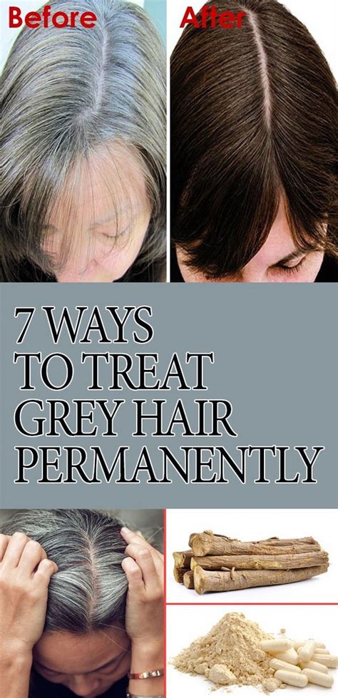 The review suggests that doctors sometimes use minoxidil for treating other causes of hair loss, such as from chemotherapy. 7 Ways To Treat Grey Hair Permanently | Hair health ...