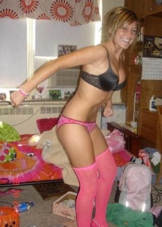 Cute young blonde webcam strip. Amateur College Babe In Pink Fishnet Stockings - Picture ...