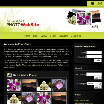 Download royalty free images and use them on your website or print! PhotoShare Template Free website templates in css, html ...