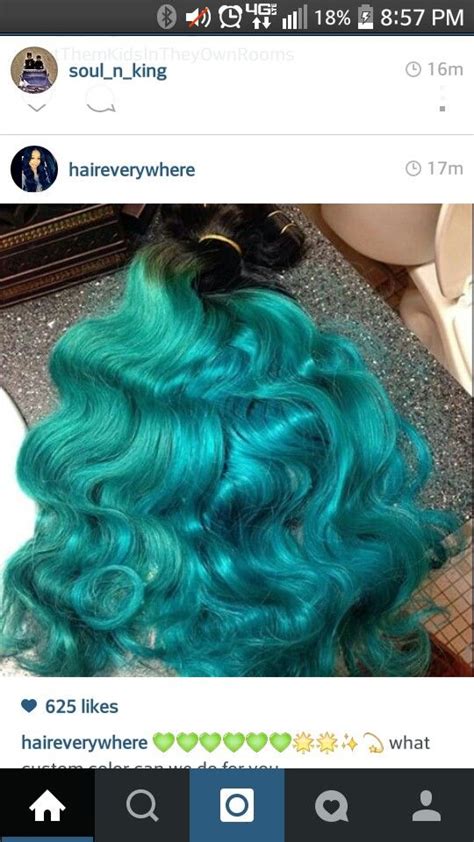 I flat iron and finish with brazilian blowout dry oil. Turquoise Brazilian Malaysian hair everywhere HEW | Hair ...